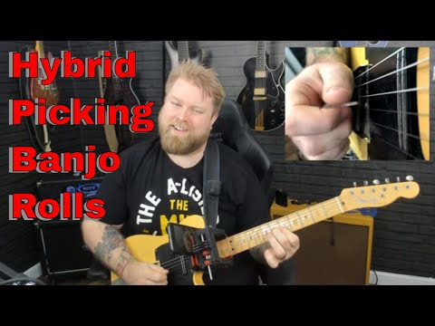 How To Hybrid Pick? | Banjo Roll Technique Guitar Lesson | Part 2