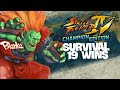 SF4 CE Blanka Survival Mode 19 Wins