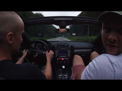 Acceleration of Mercedes SLK 55 AMG / Friend Reacts To V8 AMG Launch!
