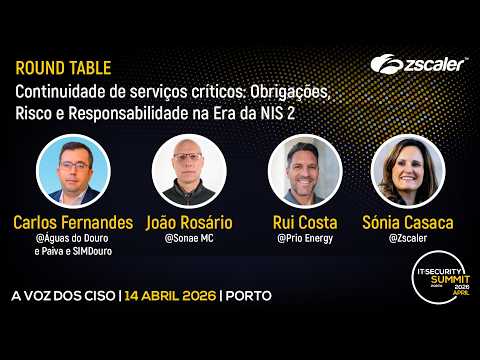 Continuidade de Serviços Críticos: Obrigações, Risco e Responsabilidade na Era da NIS2 | IT Security Summit 2026