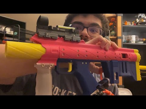 FIRST PROTO - Bullpup HPA Nerf Blaster! Firing demo and explanation. #3dprinting