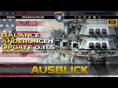 US BBs + Subs Balanceänderung Update 0.11.5 + Gameplay - World of Warships [Deutsch]