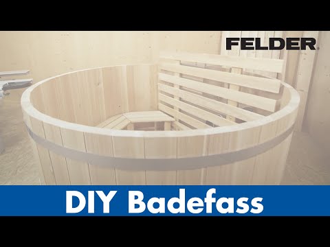 DIY Felder® Badefass aus Holz produziert mit der Kombimaschine CF 741 | Felder Group