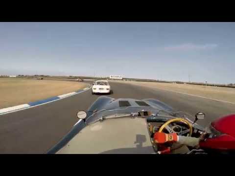 Two races in a C TYPE Jaguar at the SKOPE Classic 2015
