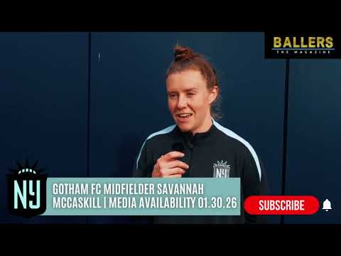 Midfielder Savannah McCaskill: Gotham FC Media Availability | 01.30.26 | NWSL | Exclusive Look