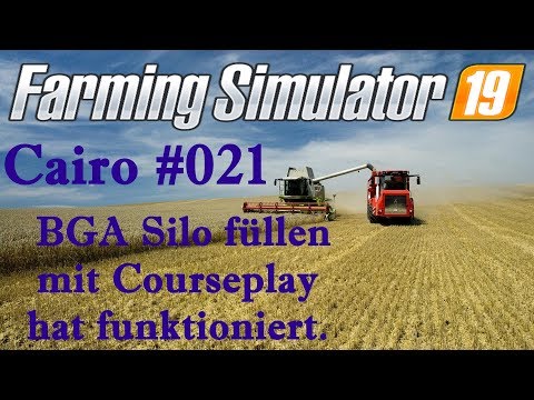 🚜 LS19 Courseplay BGA mit Courseplay füllen hat funktioniert. Das Ganze mit 3 Abfahrern.