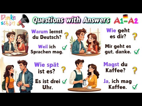 Start Speaking German Fluently | Questions with Answers! 🗣️💬 #BeginnerGerman