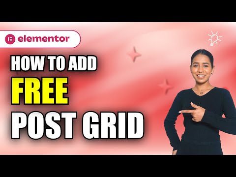How to add FREE Post Grid widget in Elementor