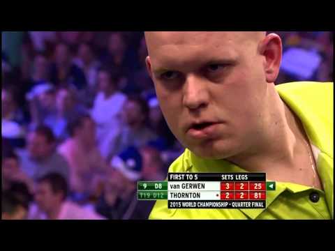 PDC World Championship of Darts 2015 - QF- Van Gerwen Vs Thornton Highlights