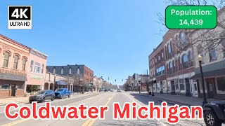 Driving Through Coldwater, Michigan in 4K 🚗 | Scenic Small Town Tour in Branch County
