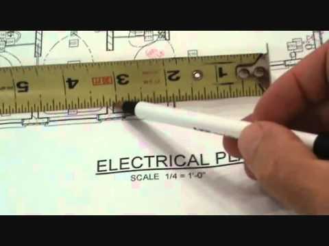 Reading an electrical plan 'scale'
