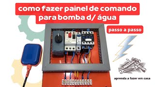 Comando para bomba dágua passo a passo