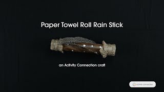 Paper Towel Rain Stick Craft Activity