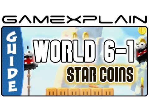 New Super Mario Bros. U - Rock-Candy Mines-1 Fuzzy Clifftop Star Coins Guide & Walkthrough