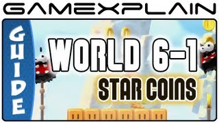 New Super Mario Bros. U - Rock-Candy Mines-1 Fuzzy Clifftop Star Coins Guide & Walkthrough
