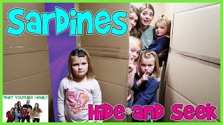SARDiNES Hide and Seek In Huge Box Fort Maze! Ft. Shot Of The Yeagers / That YouTub3 Family Channel