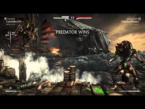 Mortal Kombat X predator vs sonya