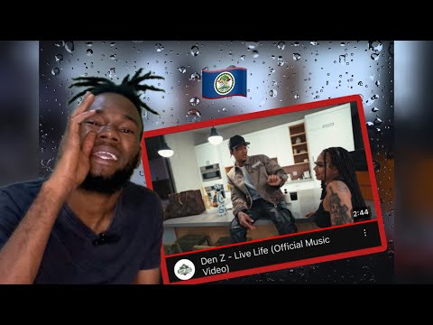Den Z - Live Life (Official Music Video) #reactionvideo #denz #belize