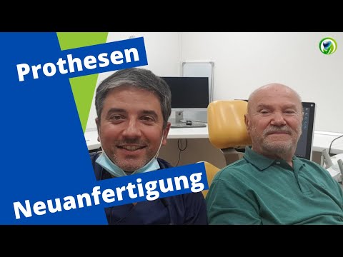 Alt gegen neu - Neuanfertigung - Totalprothese im Oberkiefer und Locatorprothese im Unterkiefer
