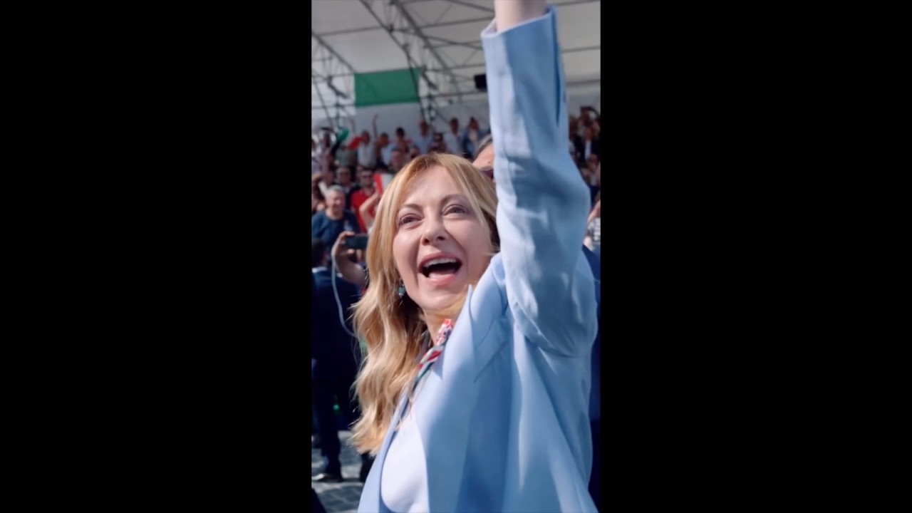 GIORGIA MELONI ARRIVA IN VIA DEI FORI IMPERIALI PER LA CERIMONIA DEGLI 80ANNI DELLA REPUBBLICA
