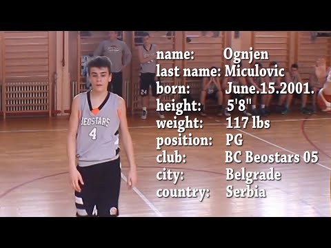 Ognjen Miculovic 2001 Highlights