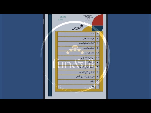 ملف تقويم الأداء الوظيفي (معلمة)