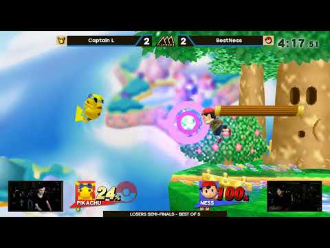 Flatiron 3 Losers Semi-Finals - Intense|BestNess (Ness) vs Captain L (Pikachu/Jigglypuf) Part 2
