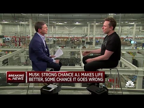 video - Tesla CEO Elon Musk discusses the implications of A.I. on his children's future in the workforce
