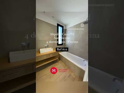 Video de YouTube - Alquiler casa en San Nicolas 3 dormitorios y servicio. Piscina
