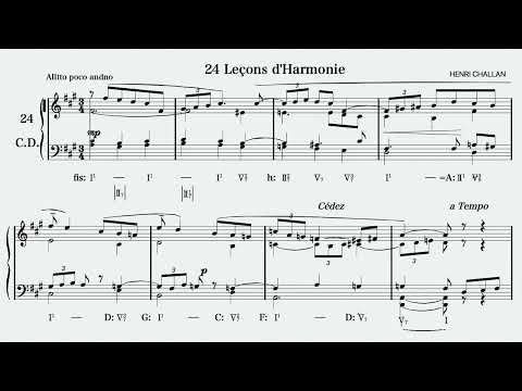 Henri Challan No.24 "24 LECONS D'HARMONIE" Réalisation