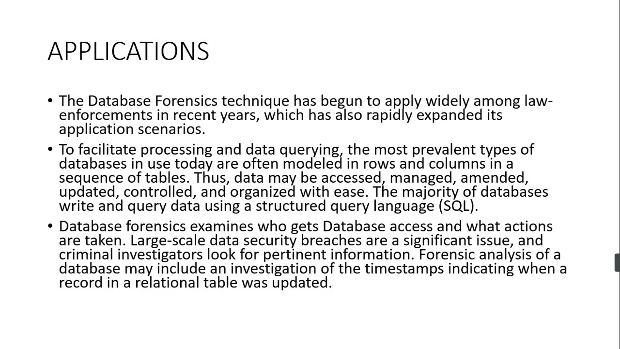 CYBER SECURITY INTERNET BROWSING ANALYSIS ,DATABASE FORENSICS