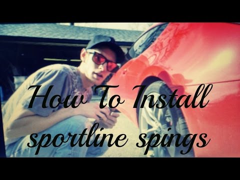 Eibach Sportline Springs Install / 2013 Genesis Coupe