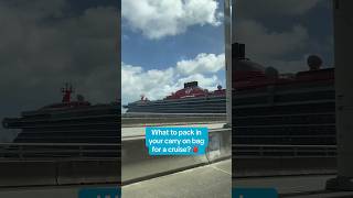 What should you pack in your carry on bag for your cruise? #cruise #packing #cruisetips