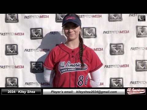 2024 Kiley Shea Athletic Pitcher and First Base Softball Skills Video - AASA Mortimer