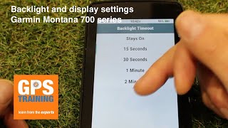 Battery life and varies settings for Garmin Montana 700 / Montana 700i