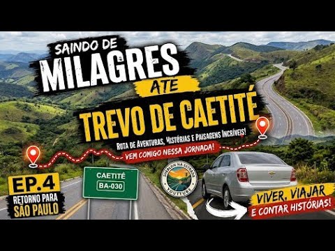 Continuação da nossa Viagem, subida da serra Milagres BA, até o trevo de Caetité BR 030.