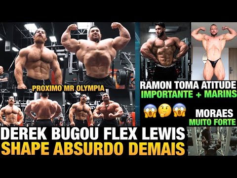 DEREK MOSTRA SHAPE ABSURDO E FLEX LEWIS SACOU DO LADO - RAMON TOMA BOA ATITUDE + MORAES E MARINS