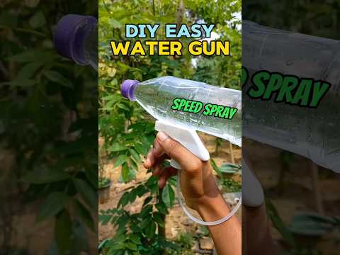 Long Sprayable Gun 🔫  Water Spray Gun DIY #spraygun #watergun #diy
