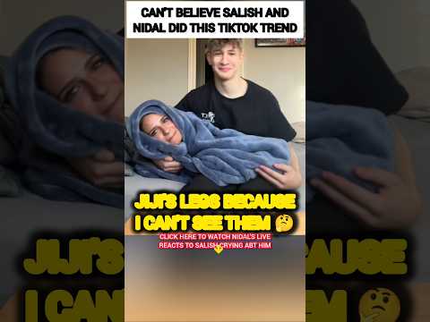 CAN'T BELIEVE Salish Matter and Nidal Wonder did this tiktok trend?😭😂 #nalish #shorts #trending #fyp