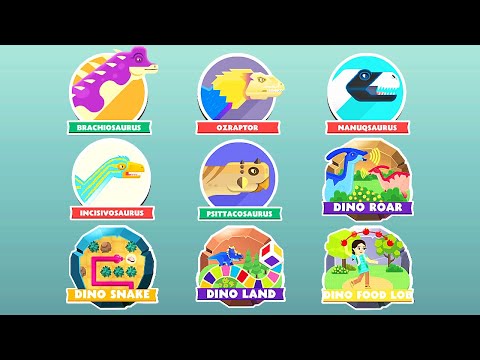 Dino Dana World: 5 Species + 4 Mini Games | Eftsei Gaming - YouTube