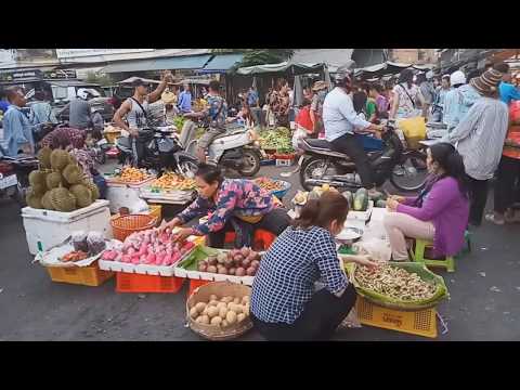 Amazing Food View And People Activities - Phnom Penh Village Food- Best Asian Market Food