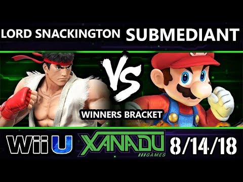 S@X 263 Smash 4 - Lord Snackington (Ryu) Vs. SubMediant (Mario, Peach) - WiiU Winners Bracket