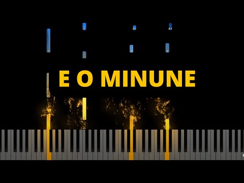 E-o minune când soarele apune-  Instrumental Pian - Negativ Pian - Tutorial