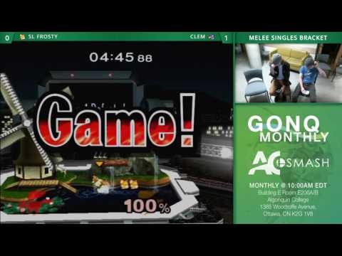 Gonq Monthly (November 2016) || Melee Singles Winners Ro32 || Frosty vs Clem