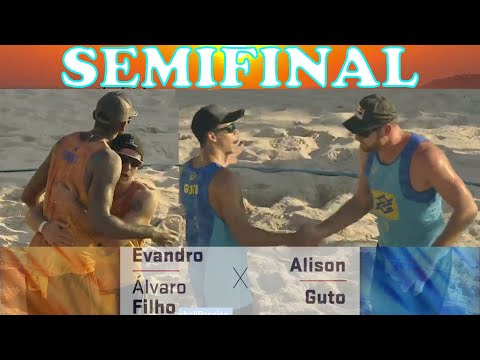 EVANDRO / ALVARO F vs ALISON / GUTO Circuito Brasileiro de Vôlei de Praia OPEN 3ª Etapa SEMI FINAIS