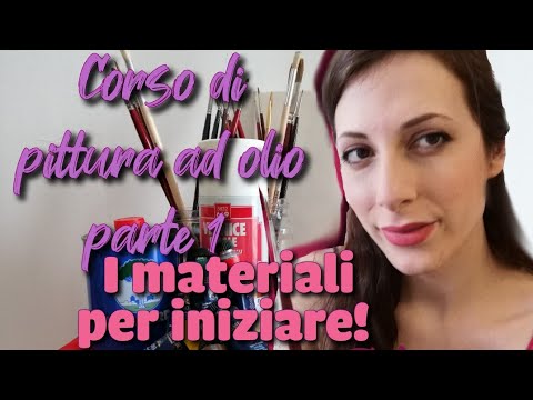 Corso di pittura ad olio parte 1, I materiali per iniziare.