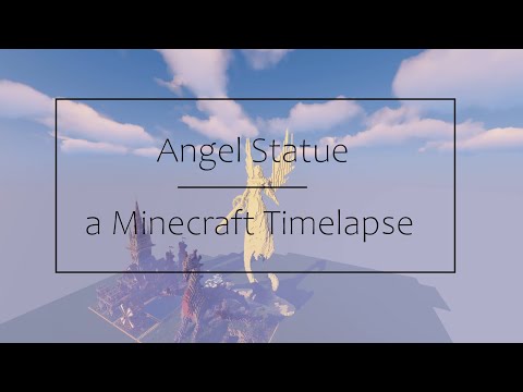INCREDIBLE 4K Minecraft Angel Statue Timelapse!