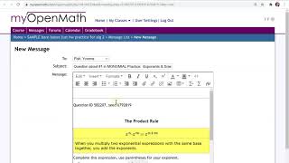 How to register for MyOpenMath   (for students)