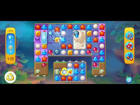 Fishdom gameplay level 2771