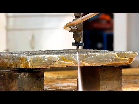 This is amazing, the water cuts the stone- you must see it-